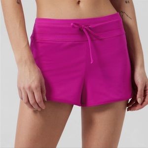 💗 Athleta Surge Swim Short // Electric Fuchsia #384029